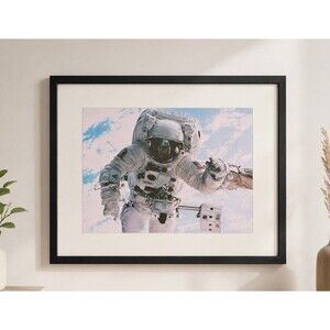 NASA STS-69 Michael Gernhardt Endeavour Spacewalk AllPosters Framed Print 1995